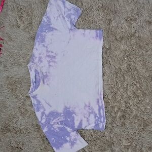 Zara Tie Dye Cropped Shirt